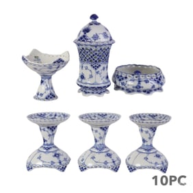 Royal Copenhagen Blue Fluted Full Lace 10PIECE LOT