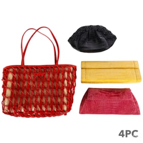 Nancy Gonzalez Designer Leather Handbag Clutch LOT