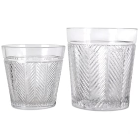 Ralph Lauren Herringbone Champagne Ice Bucket 2pc