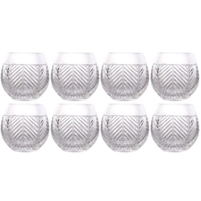 Ralph Lauren Herringbone Crystal Roly Poly 8pc SET