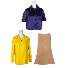 Burberry Luxury Designer Jackets and Skirt 3pc LOT