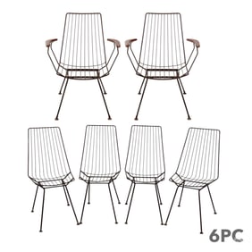 Astron Mid Century Modern Dining Chairs 6pc SET