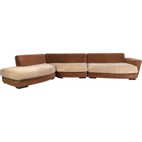 Roche Bobois Two Tone Contemporary Sectional Couch