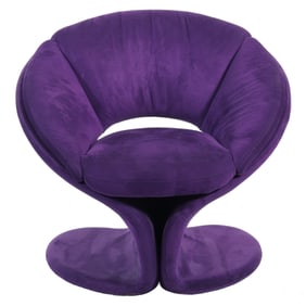 JAYMAR Canadian Modernist Purple Occasional Chair