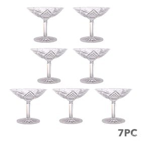 Waterford Crystal Dunmore Hobstar Compote 7pc. SET