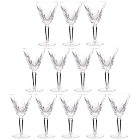 Waterford Crystal Mooncoin Water Goblet 12pc SET