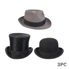 Gentleman's Knox Harefield Broadway Top Hat 3p LOT