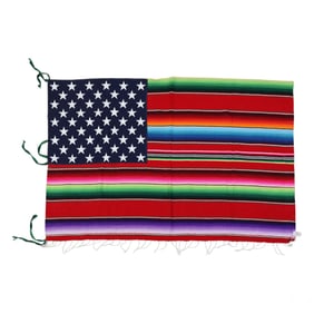 Nacho Becerra b.1962 Urban Textile American Flag