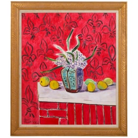 Lemons & Lilies Still Life Painting After Matisse