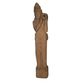 Monumental Balinese Thai Goddess Garden Statue 79"