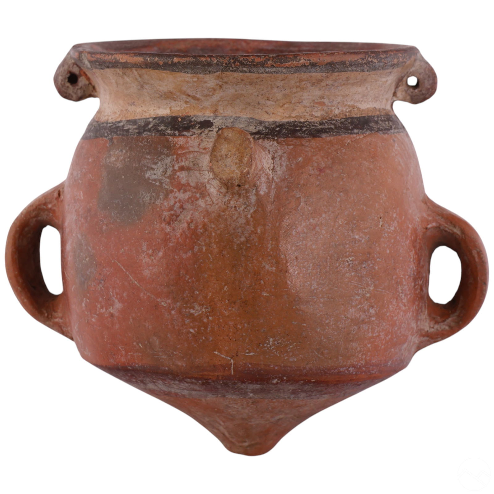 Terracotta Lug Handled Pre-Columbian Style Vessel (1 of 7)