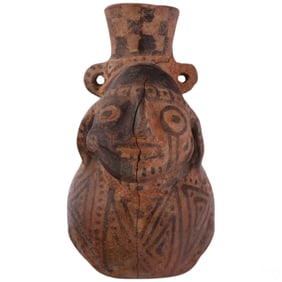 Anthropomorphic Pre-Columbian Style Pottery Vessel