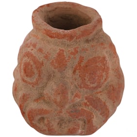 Anthropomorphic Face Pre-Columbian Style Vessel