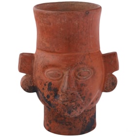 Anthropomorphic Pre-Columbian Style Pottery Vessel