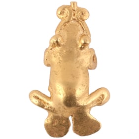 94% Gold Pre-Columbian Style Amphibian 9.4 grams