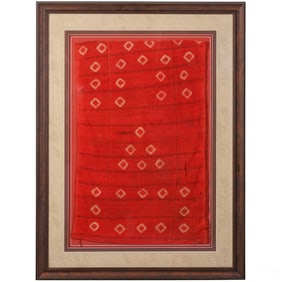 Pre-Columbian Style Geometric Textile Fragment