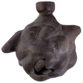 Pre-Columbian Style Blackware Zoomorphic Vessel