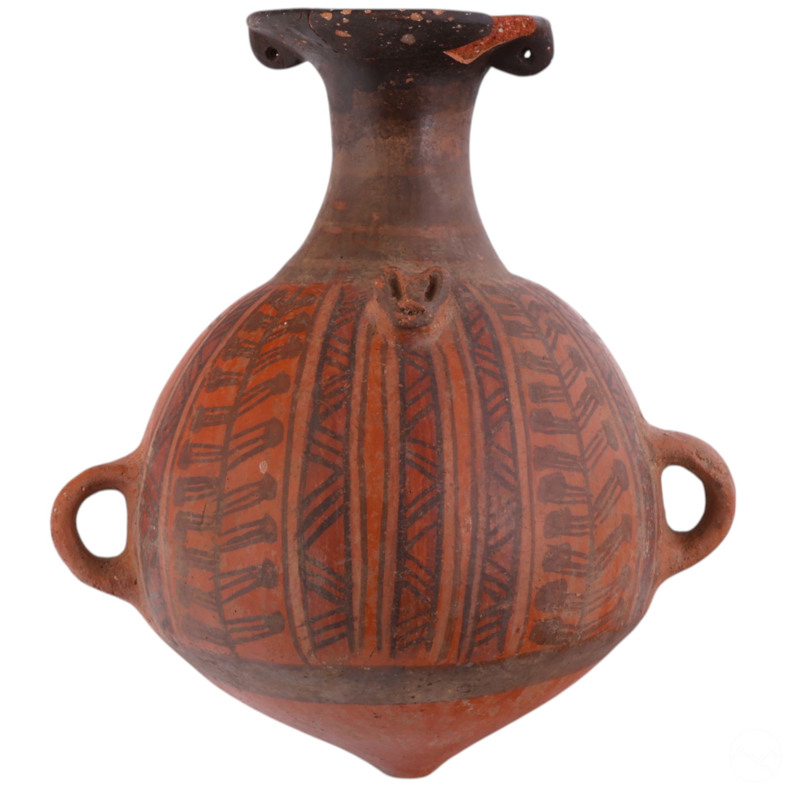 Polychrome Terracotta Pre-Columbian Style Vessel (1 of 7)