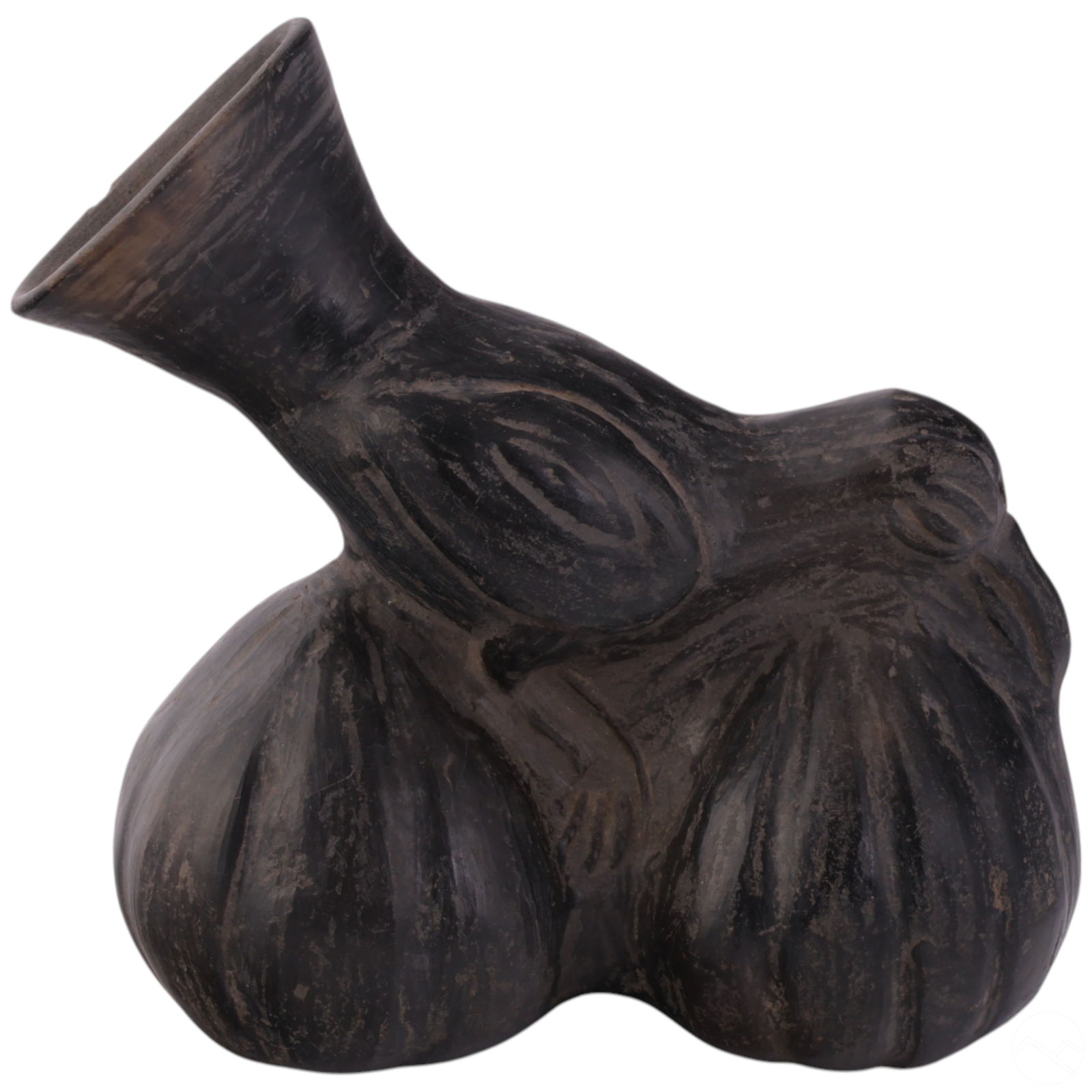 Blackware Gourd Shaped Pre-Columbian Style Vessel (1 of 7)