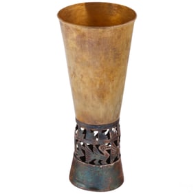 Tumbaga Gold Pre-Columbian Style Drinking Vessel
