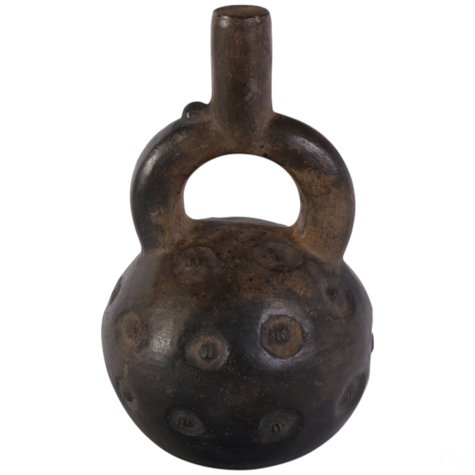 Pre-Columbian Style Stirrup Vessel with Nodules (1 of 5)