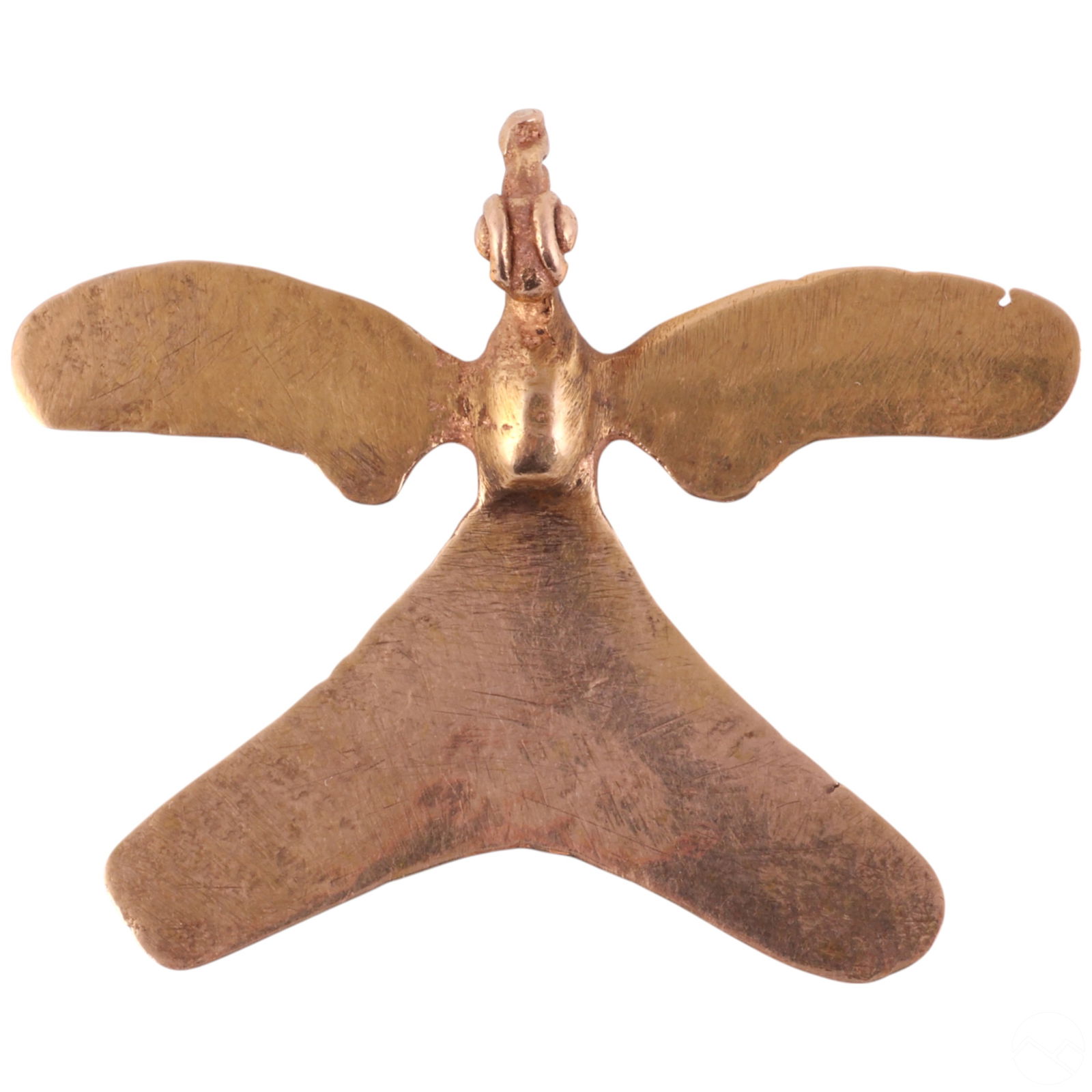 61% Gold Pre-Columbian Style Avian Pendant 11.4 gr (1 of 7)