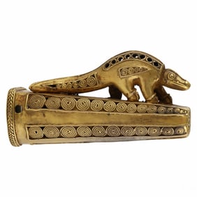35% Gold Pre-Columbian Style Tumbaga Animal 27gr.