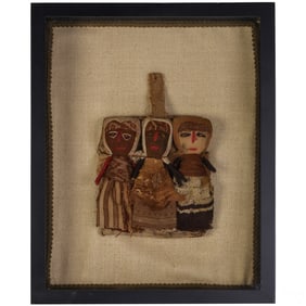 Figural Andean-style Camelid Hair Tassel Ornament