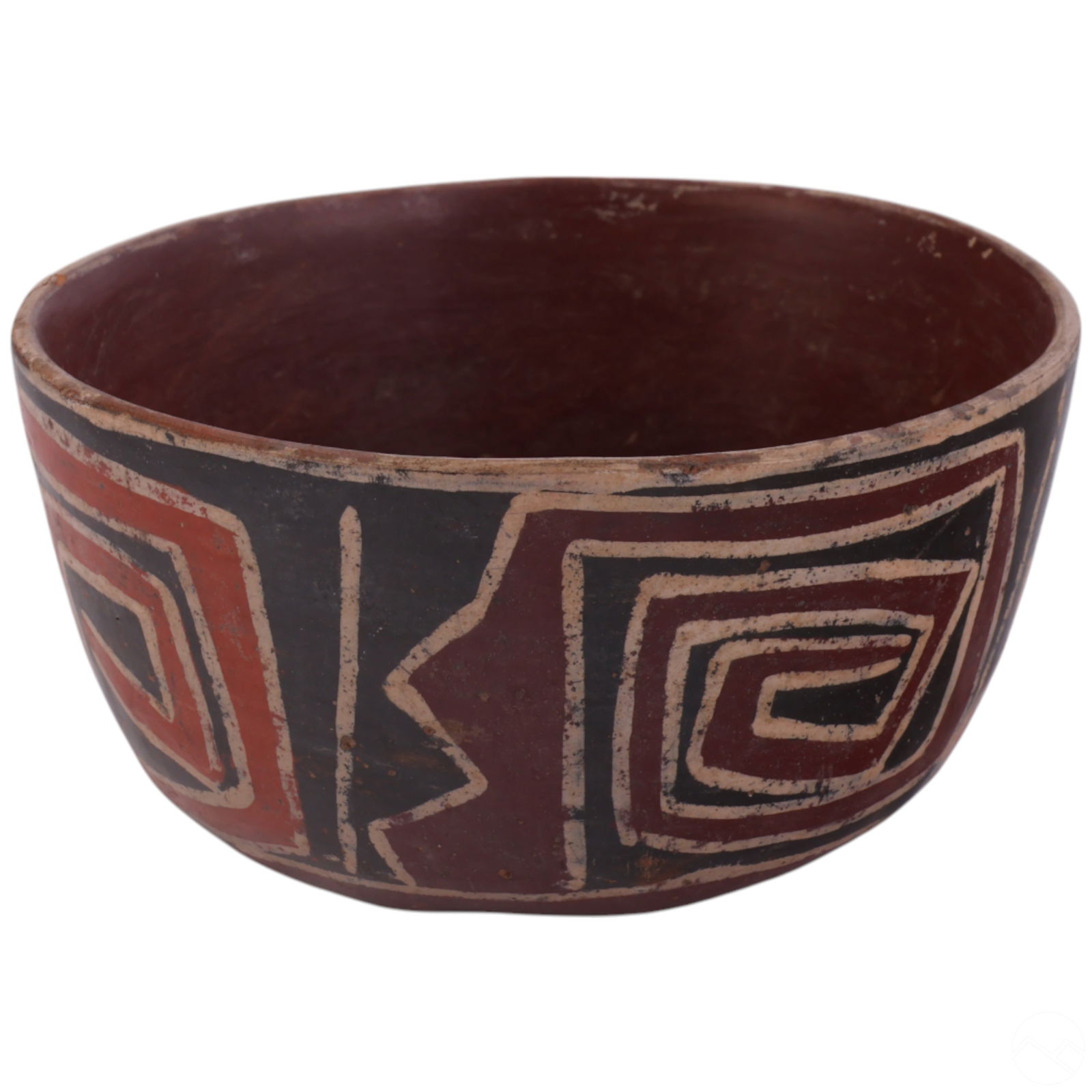 Nazca Style Terracotta Bowl with Geometric Design (1 of 7)