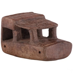 Polychrome Terracotta Pre-Columbian Style Vehicle