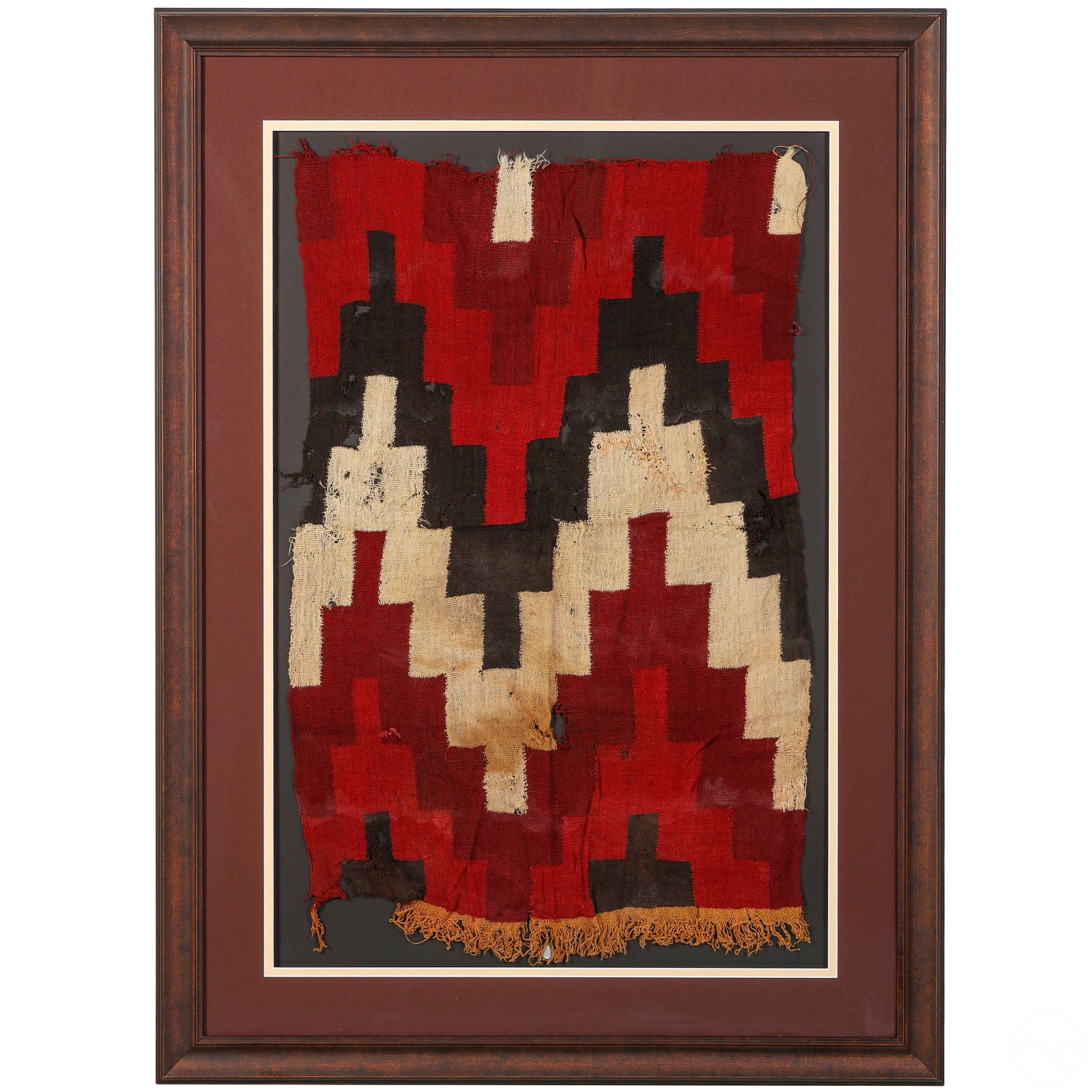 Pre-Columbian Style Geometric Textile Fragment (1 of 5)