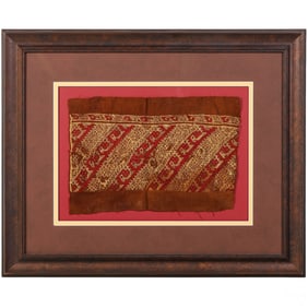 Pre-Columbian Style Geometric Textile Fragment