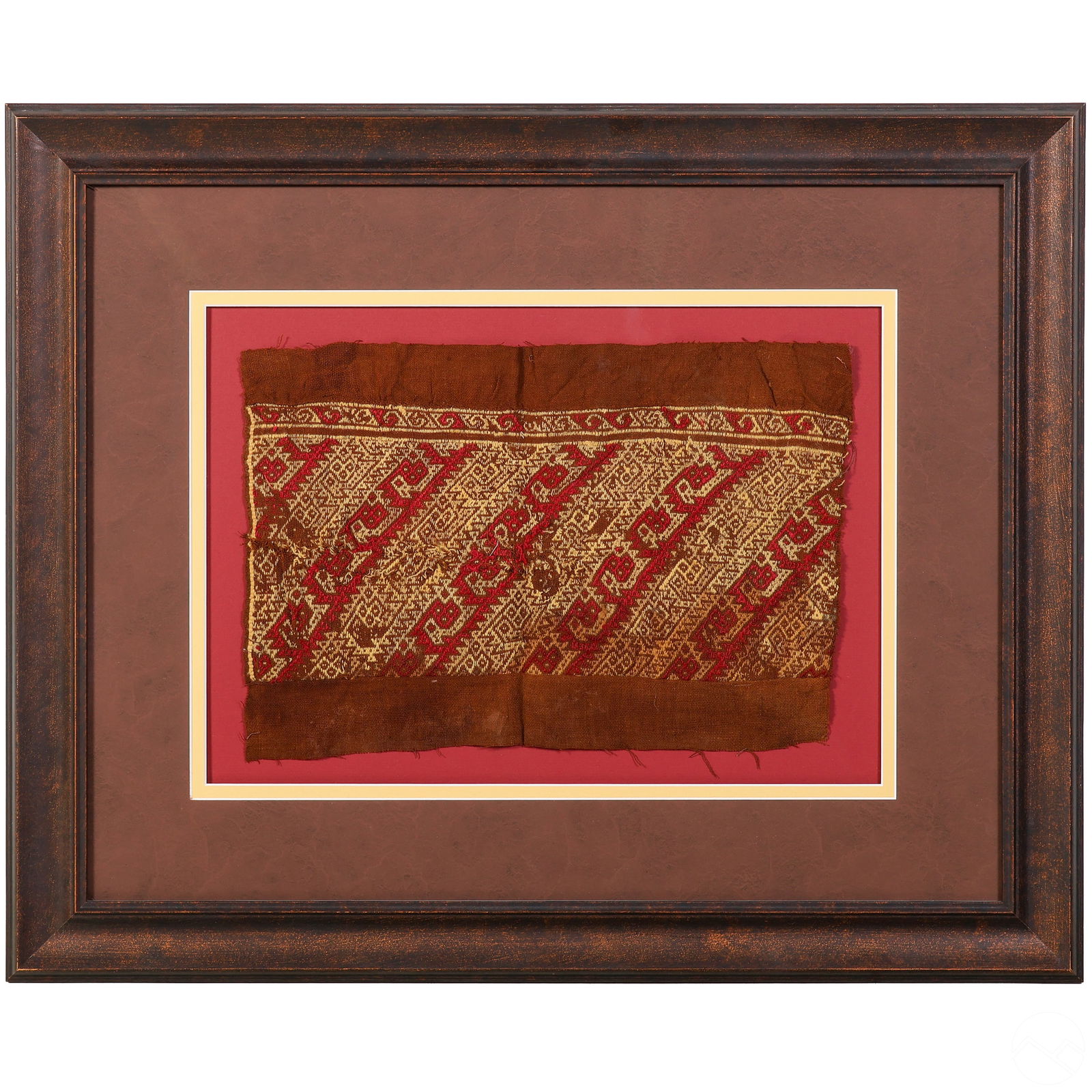 Pre-Columbian Style Geometric Textile Fragment (1 of 5)