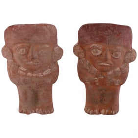 Pair of Andean-Style Terracotta Ritual Figurines