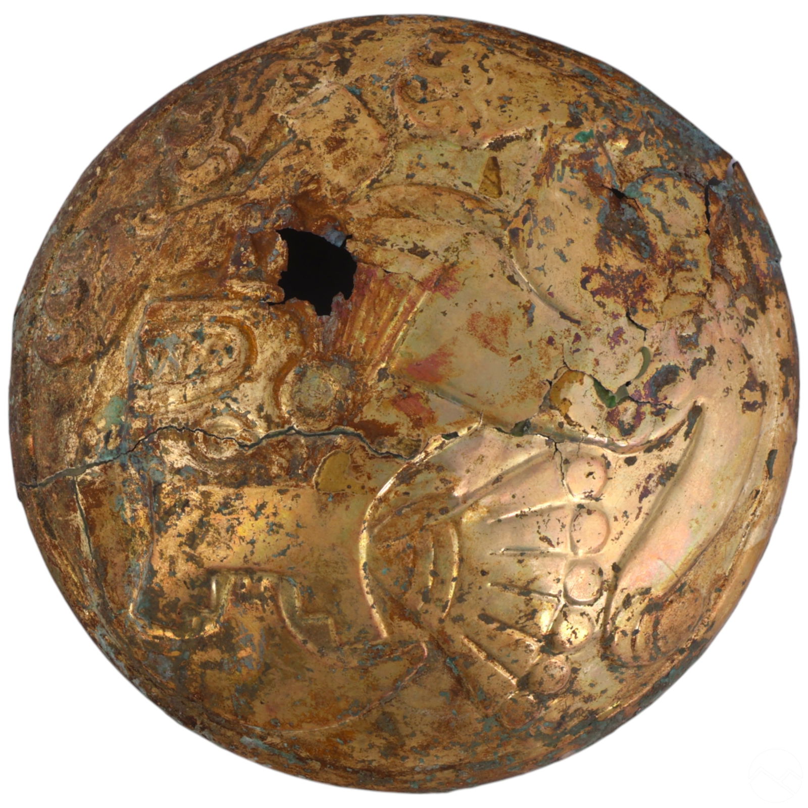 33% Gold Pre-Columbian Style Tumbaga Bowl 12.3g (1 of 6)