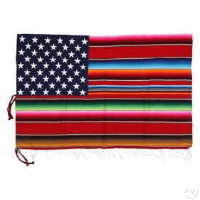 Nacho Becerra b.1962 Urban Textile American Flag