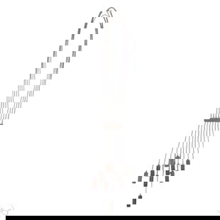 Georg Jensen Sterling Astrid Fog Chime Necklace: Georg Jensen vintage sterling silver necklace designed during the 1960-1970s by Astrid Fog in her signature minimalist Chime motif. Features eight suspended rectangular pendants of varying lengths fro