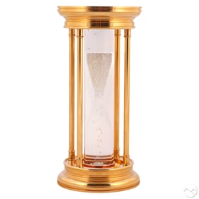De Beers LE Gold Plated Diamond Gemstone Hourglass