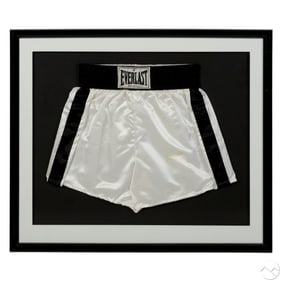 Muhammad Ali SIGNED Everlast Boxing Shorts w/ COA