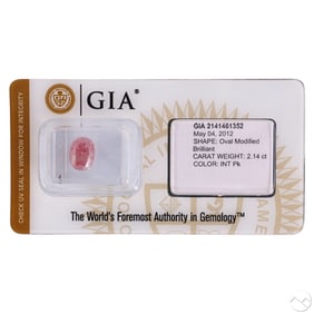 2.14 Ct GIA Certified Fancy Intense Pink Diamond