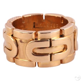 Cartier 18k Yellow Gold Panthere Maillon Ring 20g.