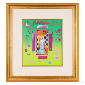 Peter Max "Statue of Liberty" Collage 2002 SIGNED