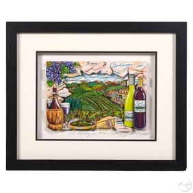 Fazzino b.1955 Tasting of Wine 3D LE Litho SIGNED