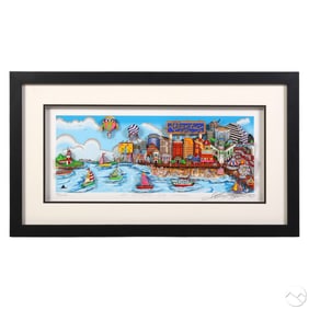 Fazzino b.1955 Atlantic City 3D Serigraph SIGNED