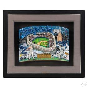 Fazzino b.1955 Yankee Stadium Seat Back SIGNED