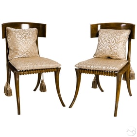 Robsjohn Gibbings Pair Klismos Chairs for Saridis