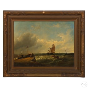 Thomas Sewell Robins 1810-1880 Nautical Painting