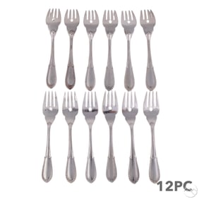 Buccellati Sterling Villa D'Este Fork 12pc 796g