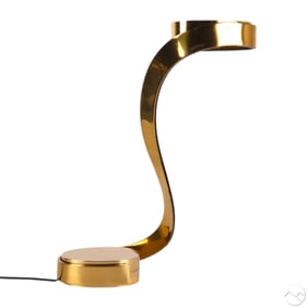 Casella Georgine Aasen Modernist Brass Snake Lamp