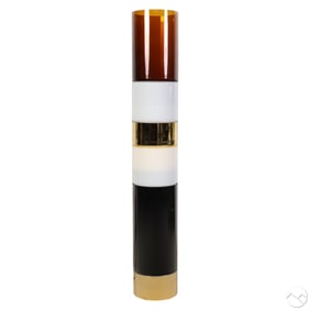 Leucos Stacking D Murano Glass & Brass Floor Lamp